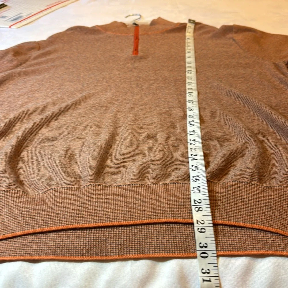 Charleston Threads 1/4 Zip 100% Cotton Golf Sweater Size XL